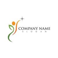 Human character logo sign vector