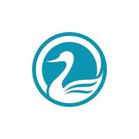 Swan icon Template vector