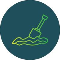 Digging Creative Icon Design vector