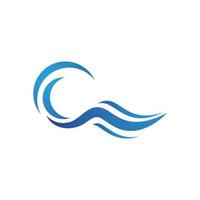 Water wave icon vector