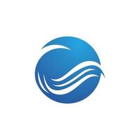 Water wave icon vector