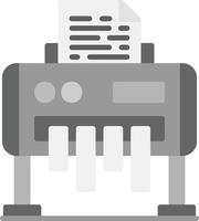 Paper Shredder Creative Icon Design vector