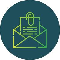 Attach File Email Creative Icon Design vector