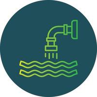 Waste Water Creative Icon Design vector