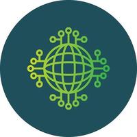 Global Network Creative Icon Design vector