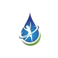 plantilla de logotipo de gota de agua vector