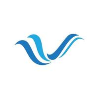 Water wave icon vector