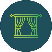 Curtain Creative Icon Design vector