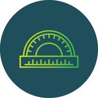 Protractor Creative Icon Design vector