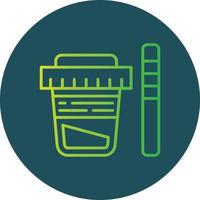 Urine Test Creative Icon Design vector