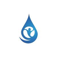 plantilla de logotipo de gota de agua vector