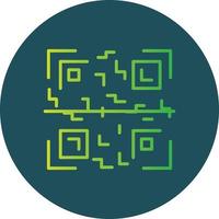 Qr Code Creative Icon Design vector