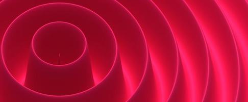 Red spiral circles background. Carmine geometric swirl photo