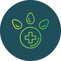 Veterinary Foot Creative Icon Design vector