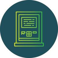 Atm Machine Creative Icon Design vector