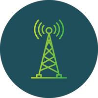 Radio Tower Creative Icon Design vector