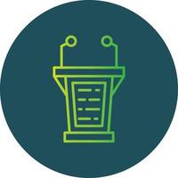 Lectern Creative Icon Design vector
