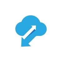 Cloud template vector