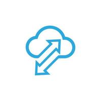 Cloud template vector