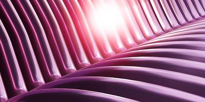 Shiny curves parallel lines rows futuristic wave pattern abstract smooth wave lines background 3d illustration photo