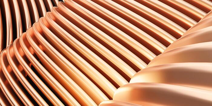 Shiny curves parallel lines rows futuristic wave pattern abstract smooth wave lines background 3d illustration photo