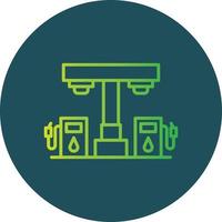 Petrol Station Creative Icon Design vector