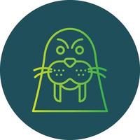 Walrus Creative Icon Design vector