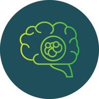 diseño de icono creativo de cáncer de cerebro vector