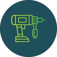 Drilling Machine Creative Icon Design vector