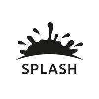 Silhouette of Water Splash design vector template. Paintball kids entertainment icon concept,Label, Icon and Logotype Design Element.