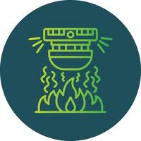 diseño de icono creativo de alarma de incendio vector