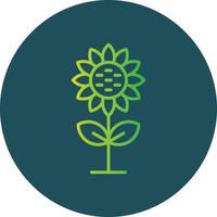 Sunflower Creative Icon Design vector