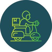 Delivery Bike Creative Icon Design vector