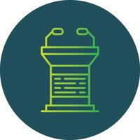 Lectern Creative Icon Design vector