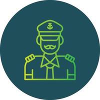 Captain Creative Icon Design vector