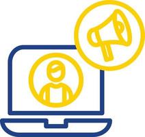 Content Marketer Vector Icon Design