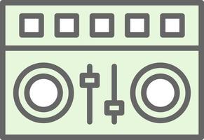 DJ Mixer Vector Icon Design