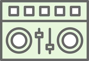 DJ Mixer Vector Icon Design