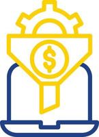 Conversion Rate Optimizer Vector Icon Design