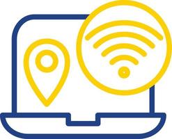 Digital Nomad Hub Vector Icon Design