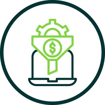 Conversion Rate Optimizer Vector Icon Design