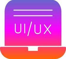 diseño de icono de vector de diseñador de ui ux