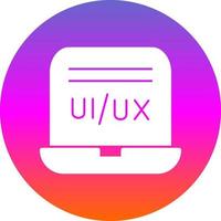 diseño de icono de vector de diseñador de ui ux