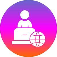 Remote Work Vector Icon Design
