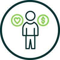 Work Life Balance Vector Icon Design