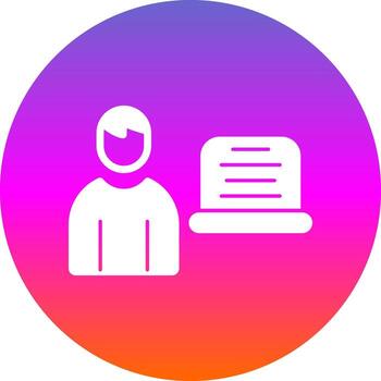 diseño de icono de vector de programador