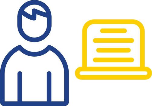 diseño de icono de vector de programador