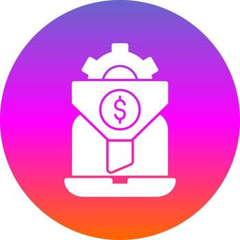 Conversion Rate Optimizer Vector Icon Design