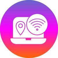 Digital Nomad Hub Vector Icon Design
