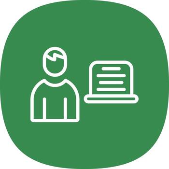 diseño de icono de vector de programador